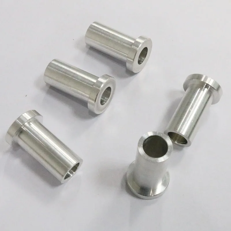 Precision CNC Turning Metal Parts Non-standard Flat Head Rivet Aluminum Lathing Hollow Sleeve Bushing