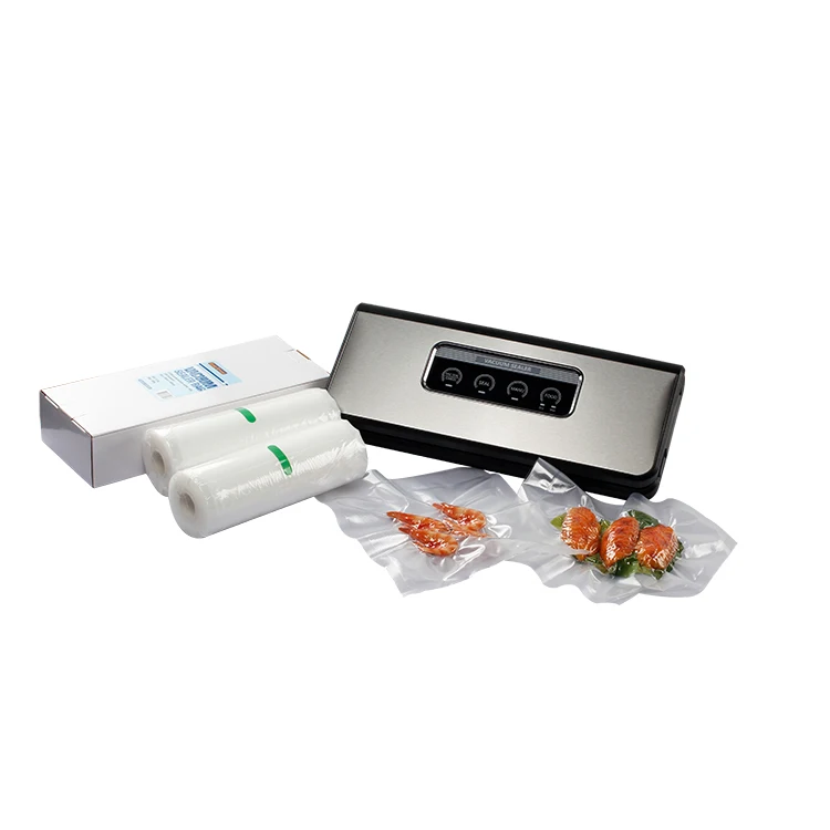 
Popular Factory Price Embossed Textured Vacuum Sealer Food Storage Bag with Household vacuum machine 