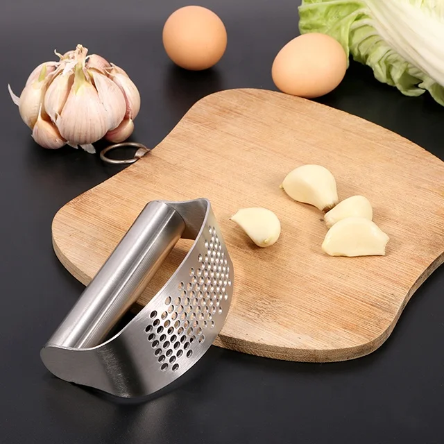 Amazon Hot Garlic Press Rocker Factory Wholesale Garlic Squeezer  Stainless Steel Garlic Press