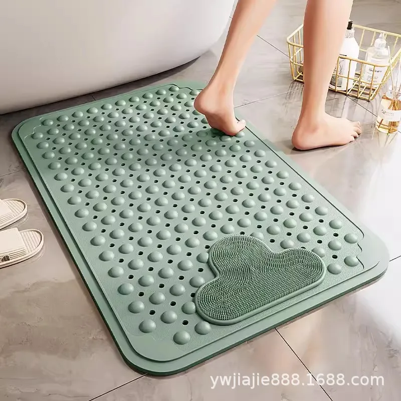 New TPE hotel bathtub bathroom non-slip mat household shower room bath waterproof massage foot mat suction cup floor mat