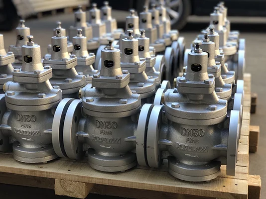 DN100 4 INCH Factory price pressure reducing valve cast iron PN16 RF flange regulating valve control valve for sale
