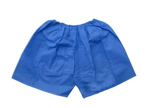 Low price Disposable Non-woven Fabric SMS Colonoscopy Checking Pants Exam Pants Colonoscopy Shorts For Hospital