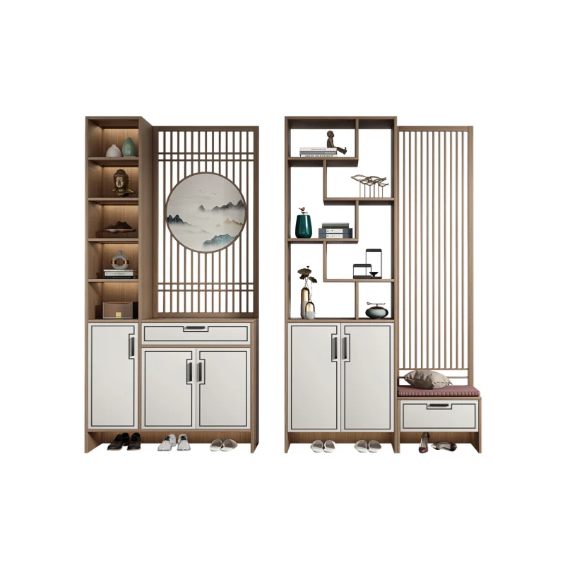 Custom Most Popular sliding door shoe store rack room furniture solid wood storage shoes cabinet for entryways cabinet