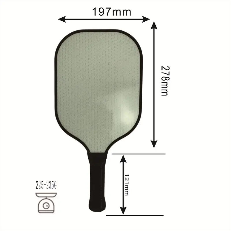 Professional OEM Custom Wholesale USAPA High Quality Smooth Surface PP Honeycomb Inner Core Glass Fiber Pickleball Racket Set