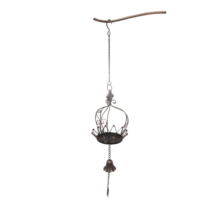 Новый дизайн, высокое качество, оптовая продажа 2021, наружная подвесная металлическая кормушка для птиц