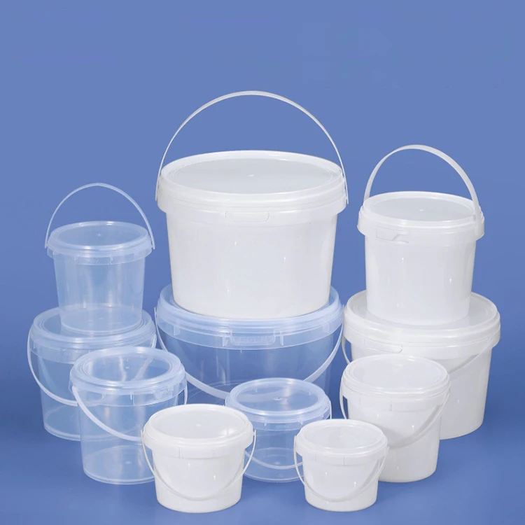 Transparent kitchen storage box , sealing lid food grade packing bucket and plastic food container for take away soup containers