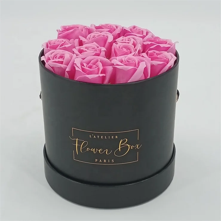 Custom matte paper flower box tube rose gift box for packaging