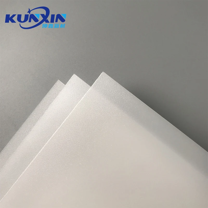 Led Lighting Frosted Polycarbonate Sheet Square PC Light 0.5mm Diffuser Sheet