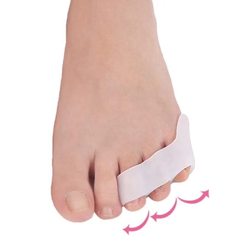 New Silicone 3 Holes Foot Care Finger Toe Separator Hammer Toe Hallux Valgus Corrector