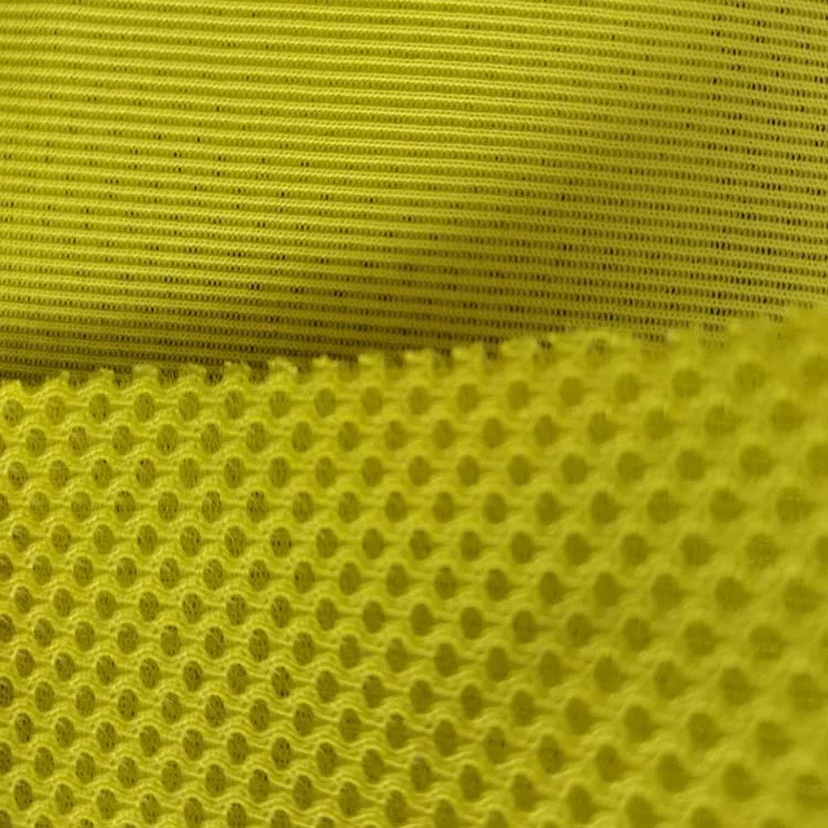 100% polyester warp knitted air mesh fabric 3mm 3d spacer mesh popular regular sandwich mesh fabric