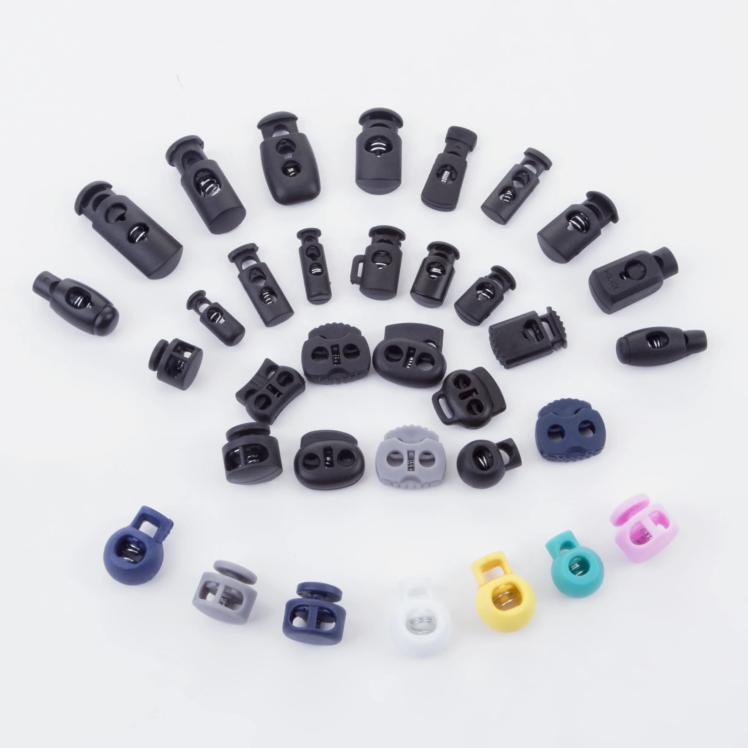 Plastic Spring Buckle Elastic Adjustment Buckle Wearing Rope Pig Nose Buckle clip