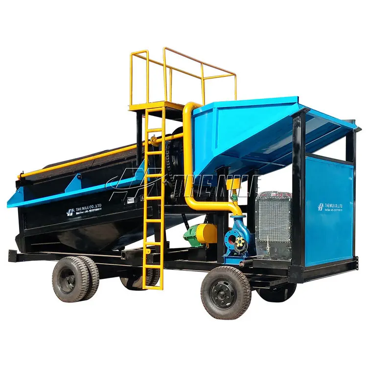 Rotary Drum Screen Sand Mine Separator Wash Mining Portable Gold Washing Processing Machine