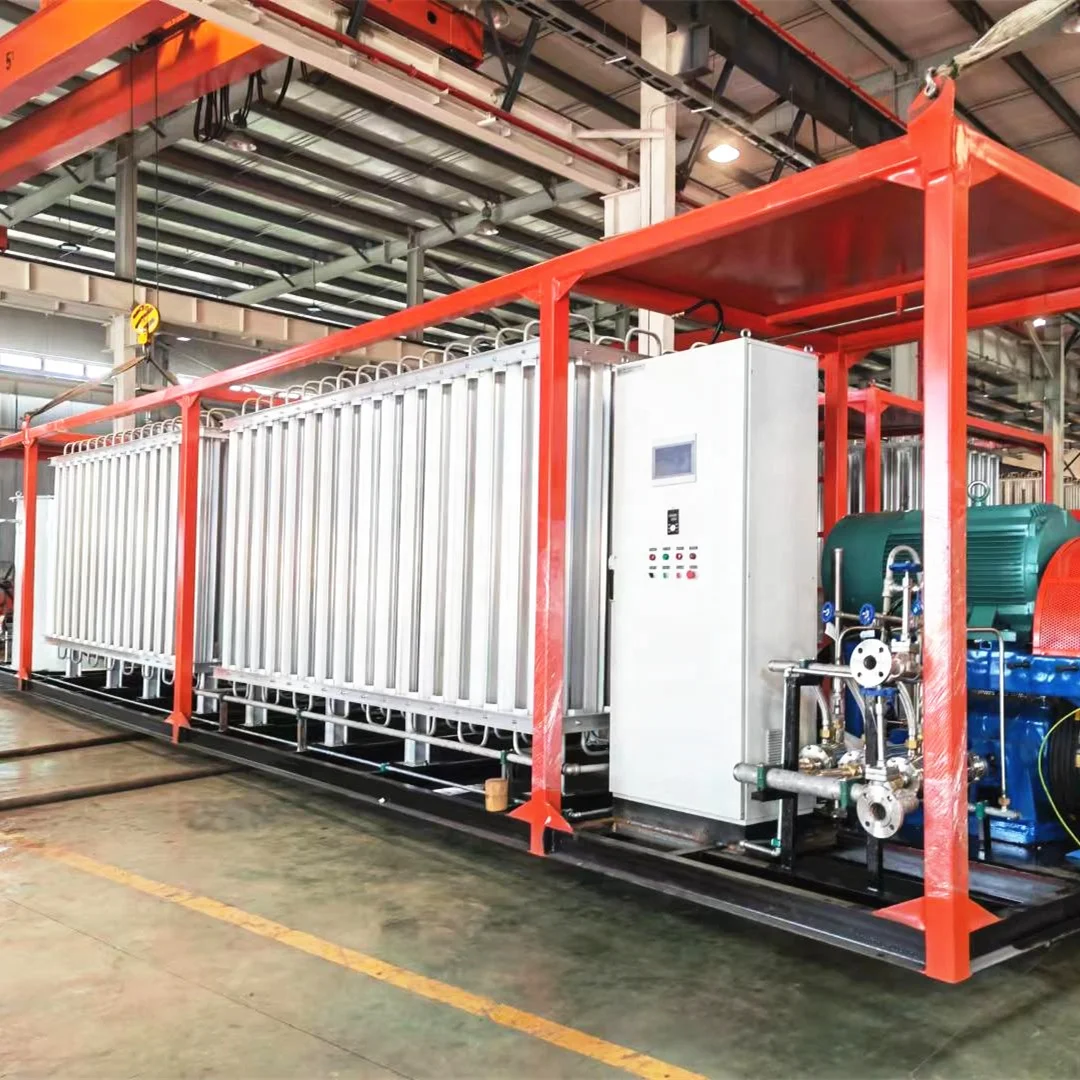 Liquid Oxygen Nitrogen Argon Gas Cylinder Filling Station Pumps High Pressure LCO2 Carbon Dioxide Filling Unit