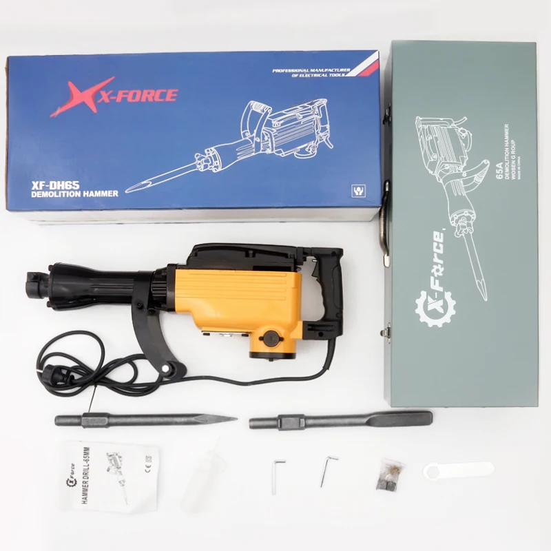 Huge Heavy Duty 65MM Rock Drilling Machine Jack  220V Demolition Hammer Demolition Jack Hammer