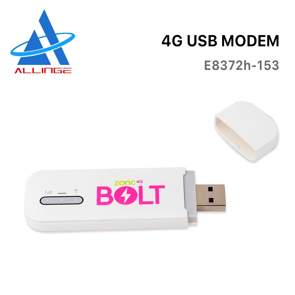  ALLINGE LG115 New Product E8372h 4G Modem Lte Router Wifi With Sim Card Slot with White