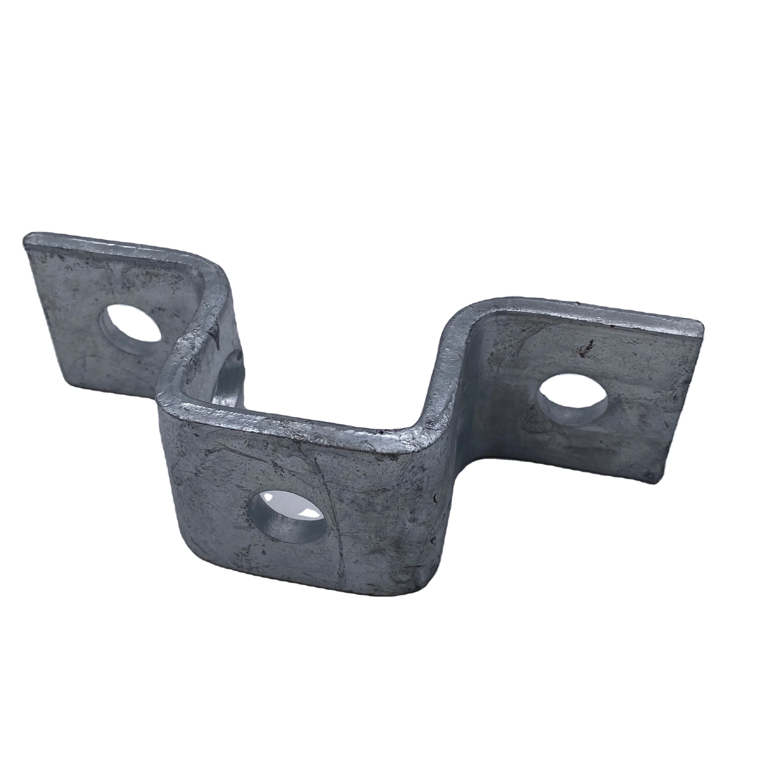 
Mild Steel U Shaped Wall Channel Angle brackets - U shape fittings - 3 holes 