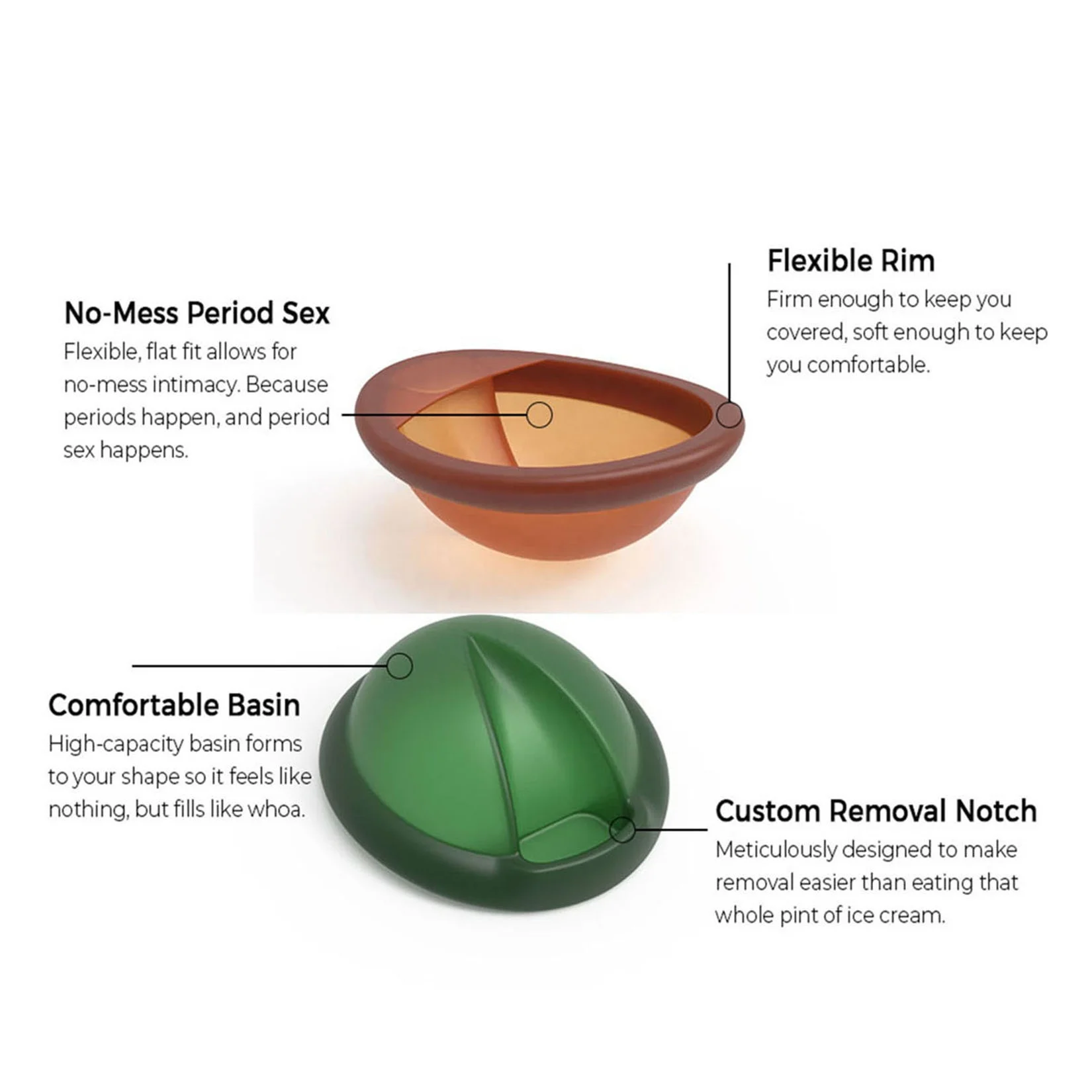 Silicone Reusable Menstruations Disc Feminine Hygiene Menstrual Disc Custom Design Menstrual Disc