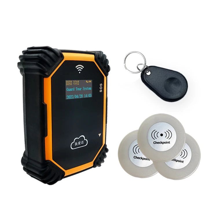 4G Network Security Patrol Checkpoint Devices Real time Gprs Guard Tour System with Cloud Software