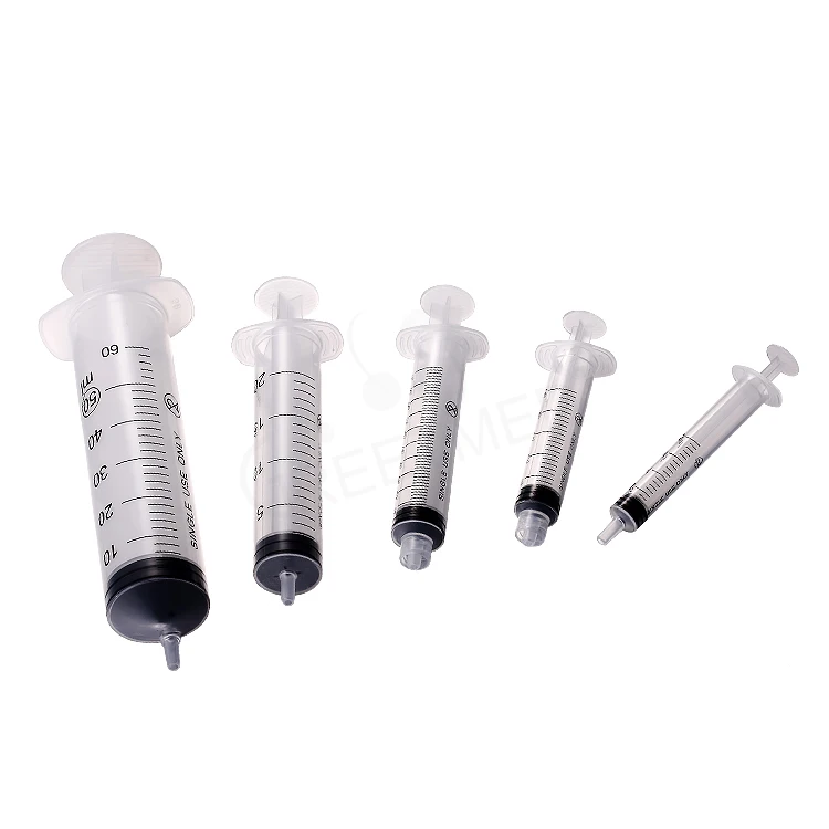 1ml 3 ml 5ml 10ml 20ml 60ml Disposable Plastic Luer Lock Syringes With Needle