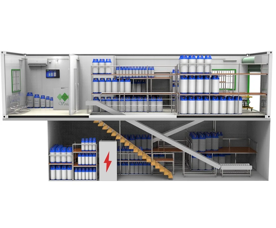 Prefabricated gas station container shop kiosk design
