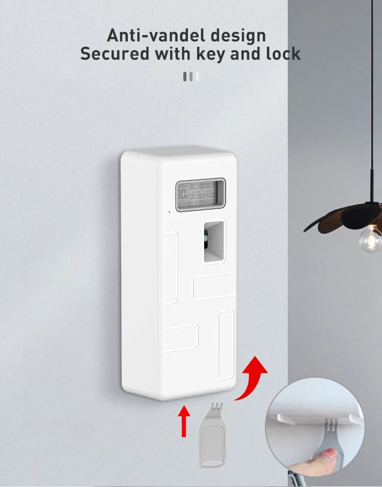 2024 OEM Wall mounted mini room deodorizer machines automatic spray perfume aerosol dispenser for air fragrance Factory Price