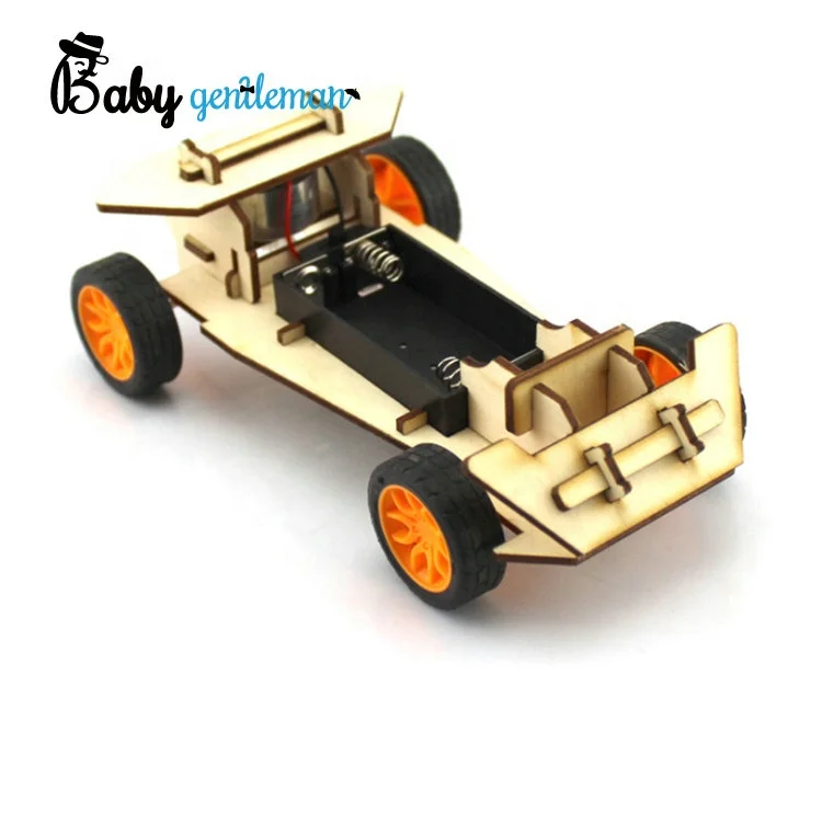 2023 Windmill Car Toy Wooden Physical Experiment Assembled Model Kit For Kids Z04039G