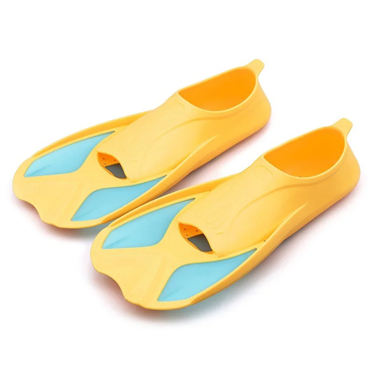 Kids Snorkeling Scuba Short Floating Training Thermoplastic Rubber Pool Flipper Snorkel Fins Freediving Swimming Fins