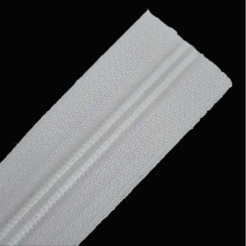 
Long chain nylon zipper with slider hot sale 