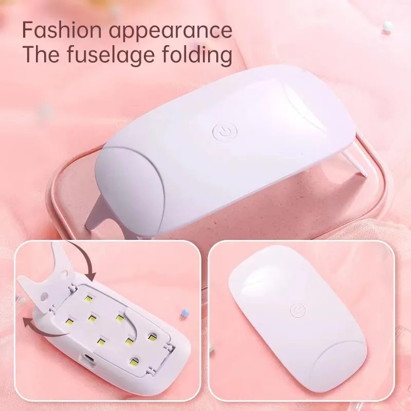 Free Logo Small Mini SUN LED UV Light Cordless Rechargeable Nail Lamp Curing Dryer for Nail Polish