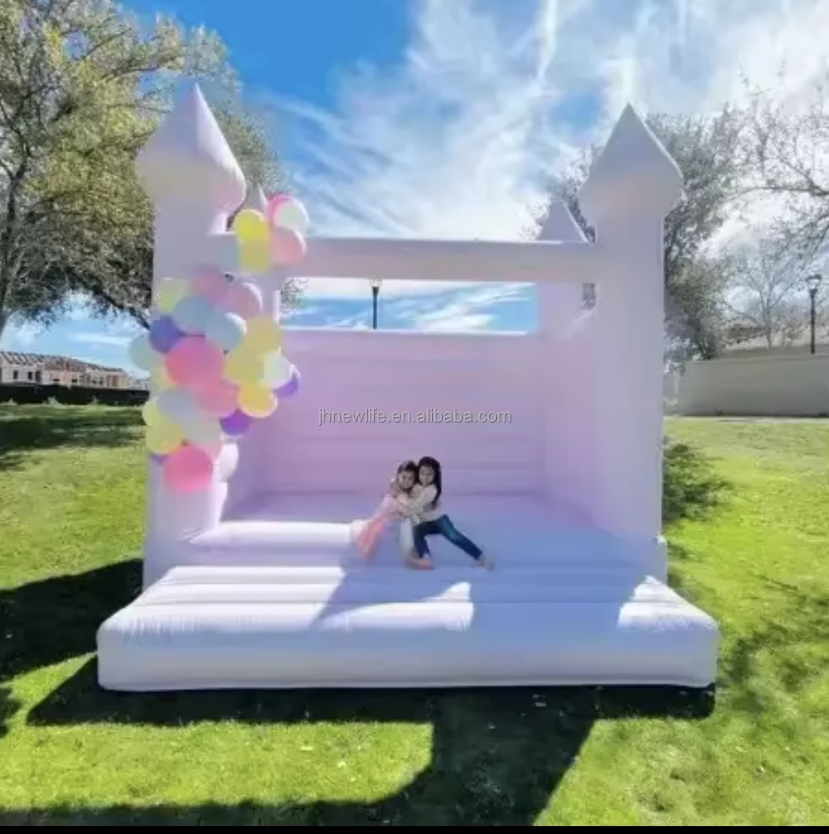 White Bouncer Jumper White Bouncy Castle Inflatable bubble tent slide White Bouncy Castle Commercial Party Rental