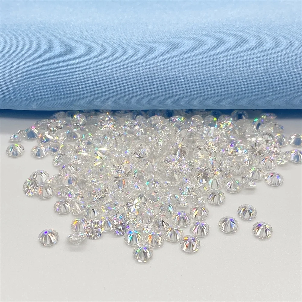 Fine jewelry ready to ship round 0.8-2.9mm vvs diamond loose moissanite stones for jewelry watch