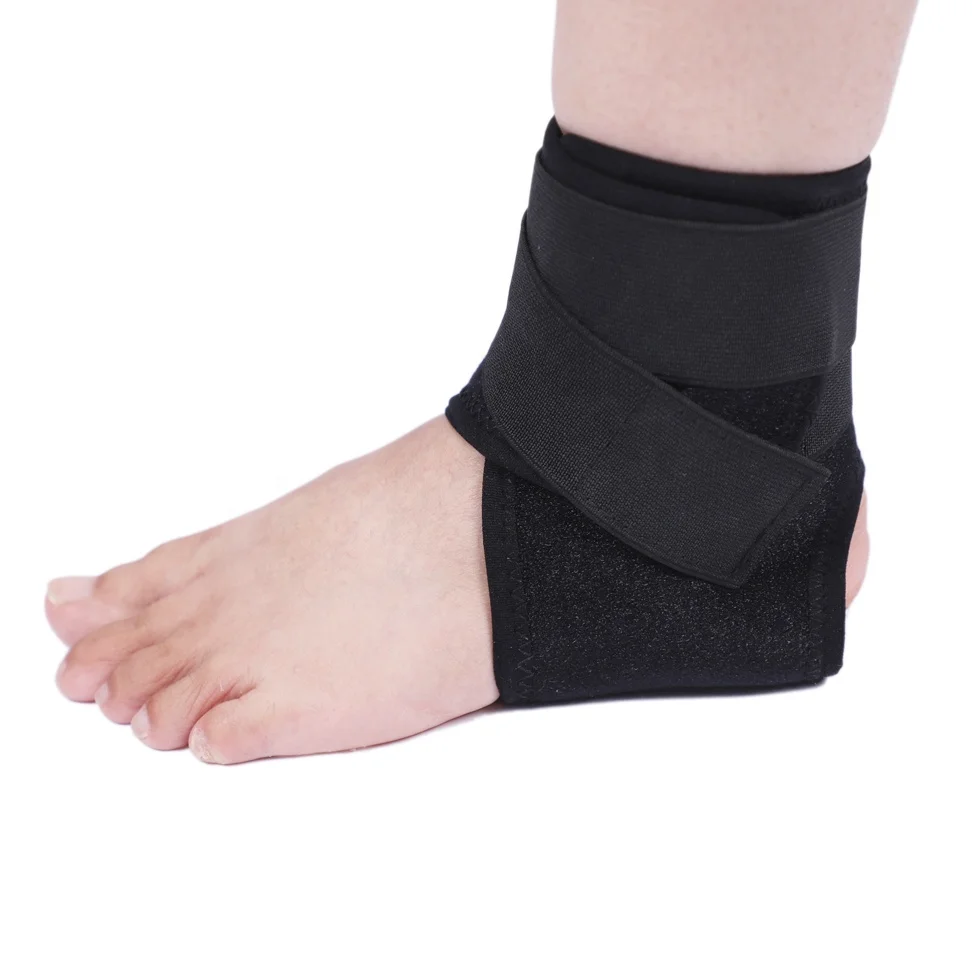 Hot sale 2022new adjustable ankle fixation brace black ankle support brace