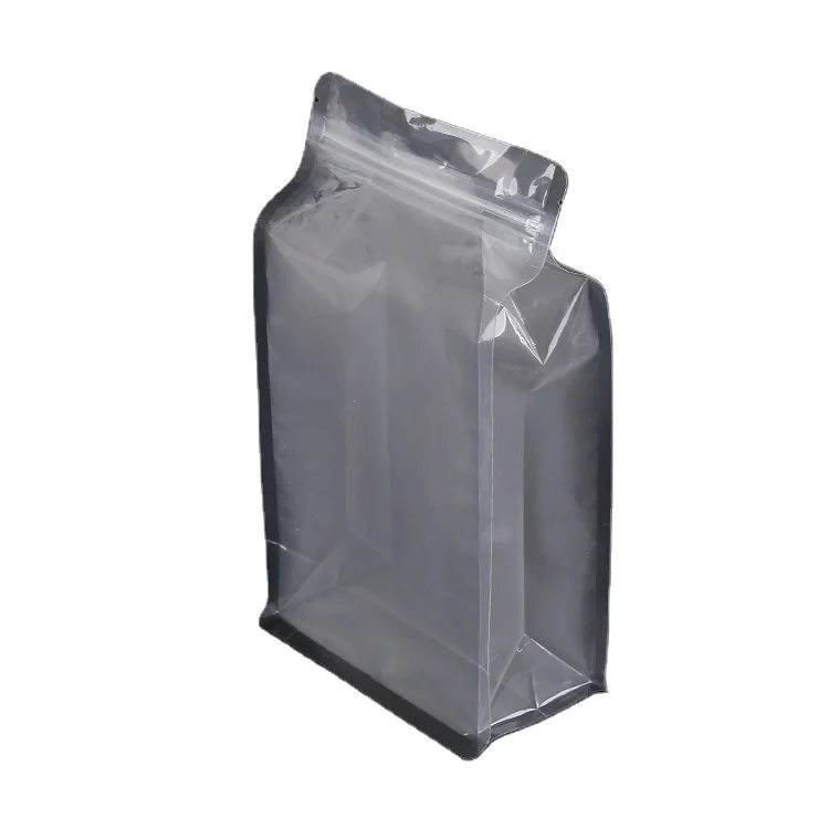 Manufacturer 2023 Frosted flat bottom Plastic Food Storage Packaging transparent ziplock bag