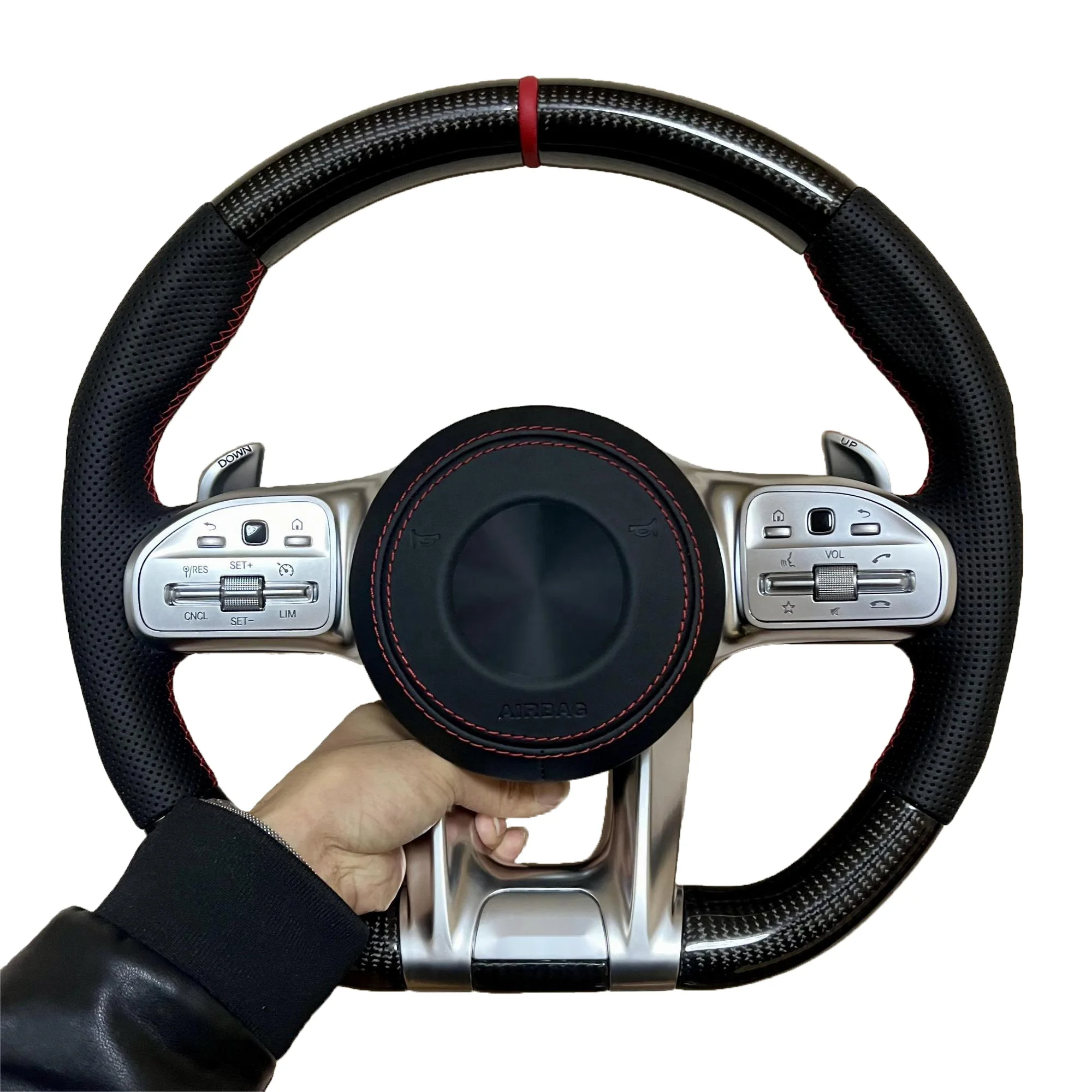 Suitable for Mercedes Benz AMG Carbon fiber steering wheel