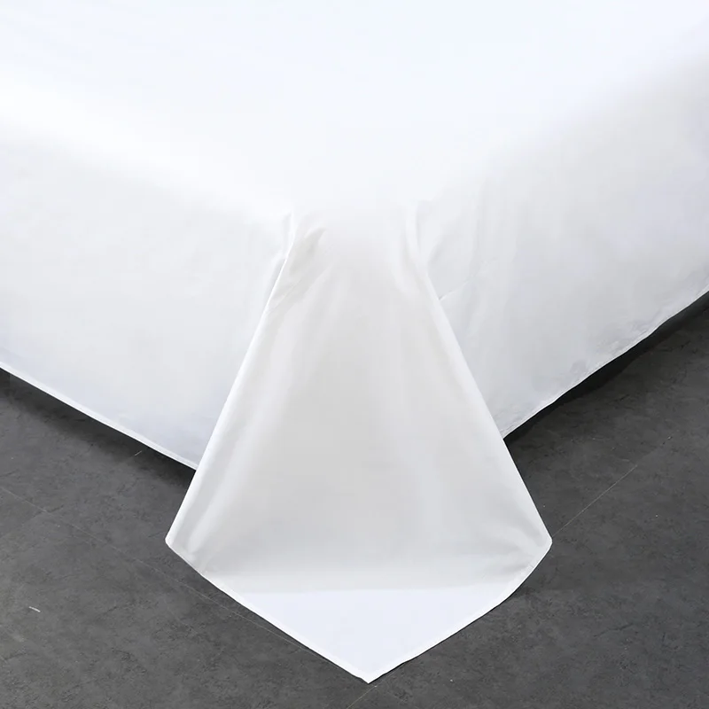 New Luxury Brand King Size 100% Cotton  60s Embroidery Satin Bedspread Bedding Sets Bed Sheet Brand