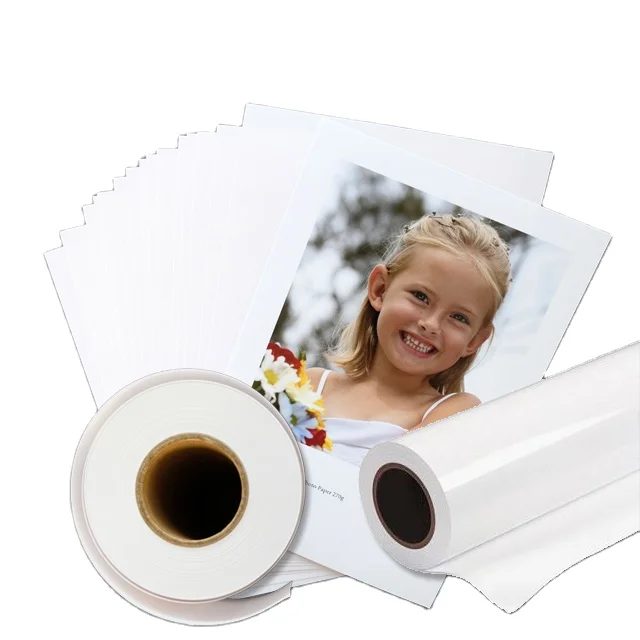Professional Printing Performance 400gsm Microporous Poly-cotton glossy canvas Texture RC Inkjet Paper