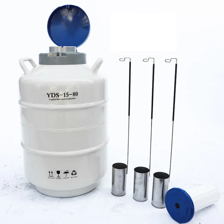 YDS-60B-210 LN2 Dewar vessel cow semen storage tank Laboratory Cell tank biology sample bank cryogenic Liquid Nitrogen container
