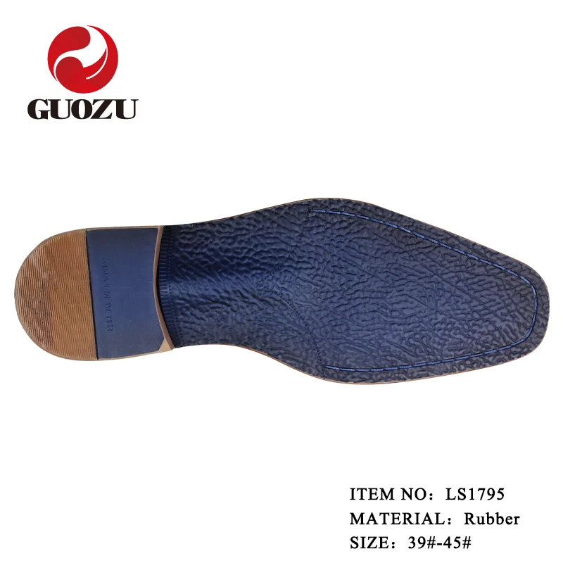 Handmade Men Dress Shoes Business Brand Rubber Shoe Sole