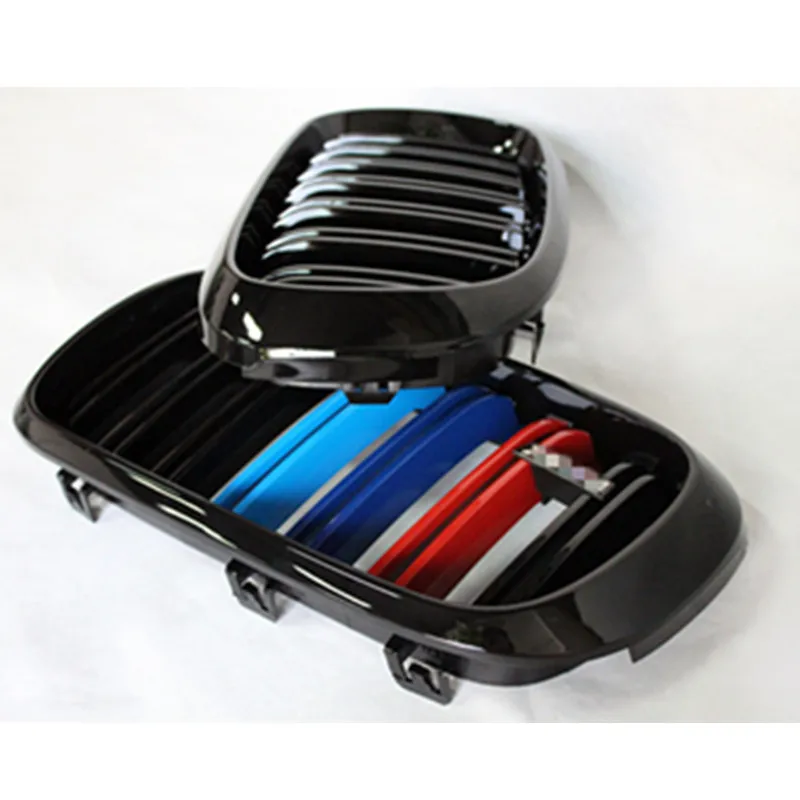Сменная деталь для BMW X5 X6 F15 F16Glossy M color dual slat front hood ABS решетка для гриля 2014 +