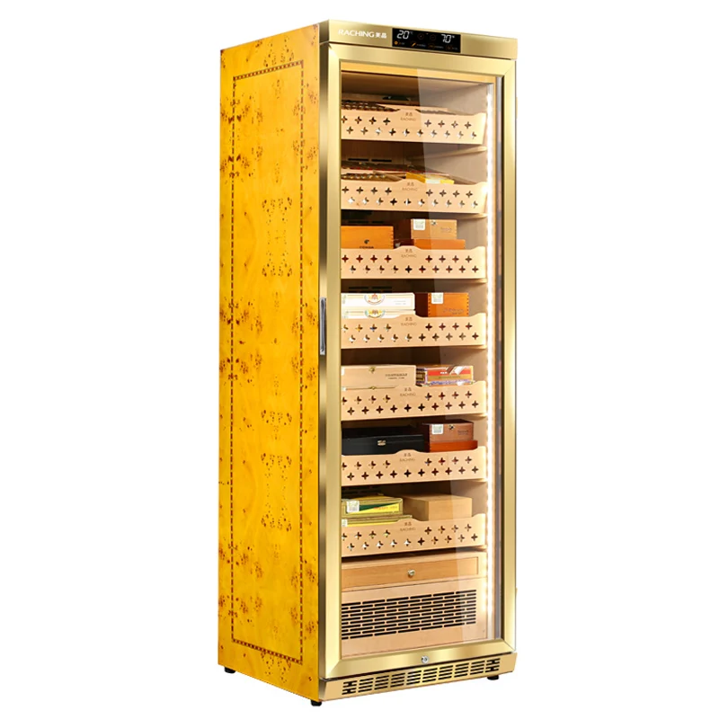 
>1000 cigars Premium Raching Cedar Wood constant temp & humidity controlled electronic cigar humidor cabinet 
