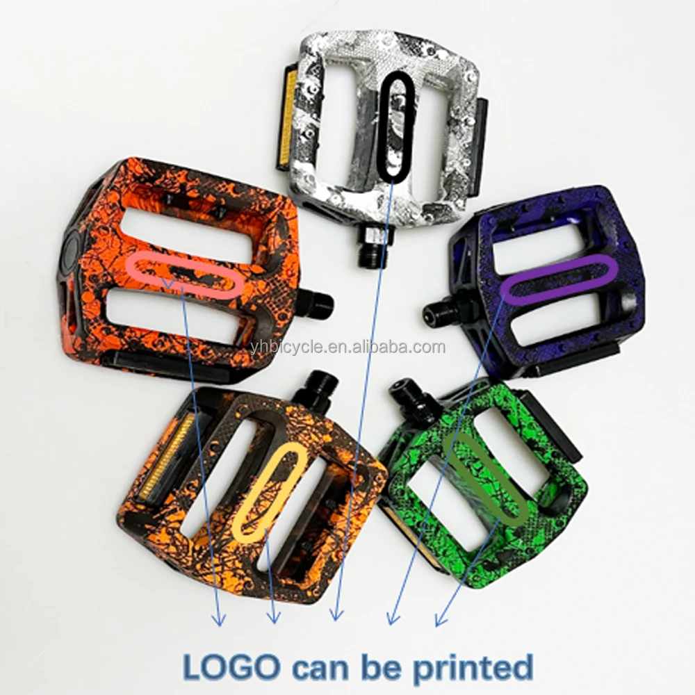 nylon big platform new fashion design fresh color bike pedals