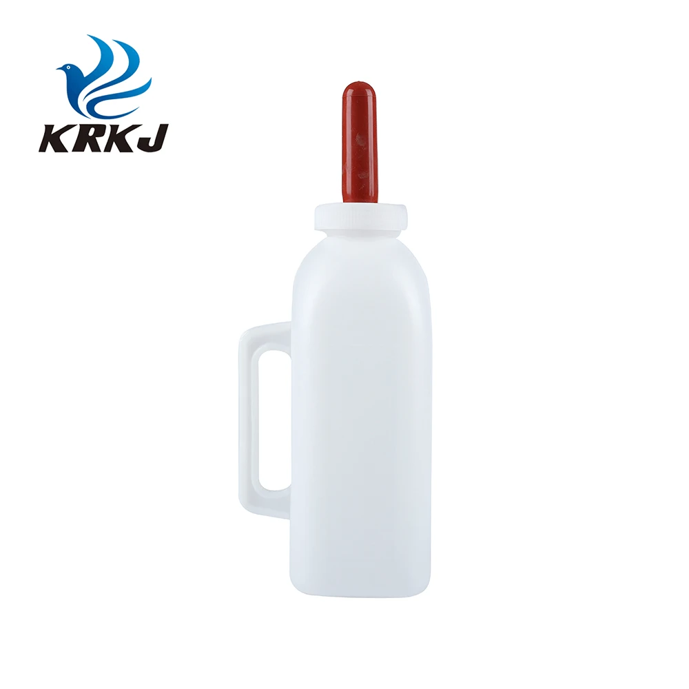 CETTIA KD923A nontoxic plastic material animal baby calf milking bottle with teat for sheep