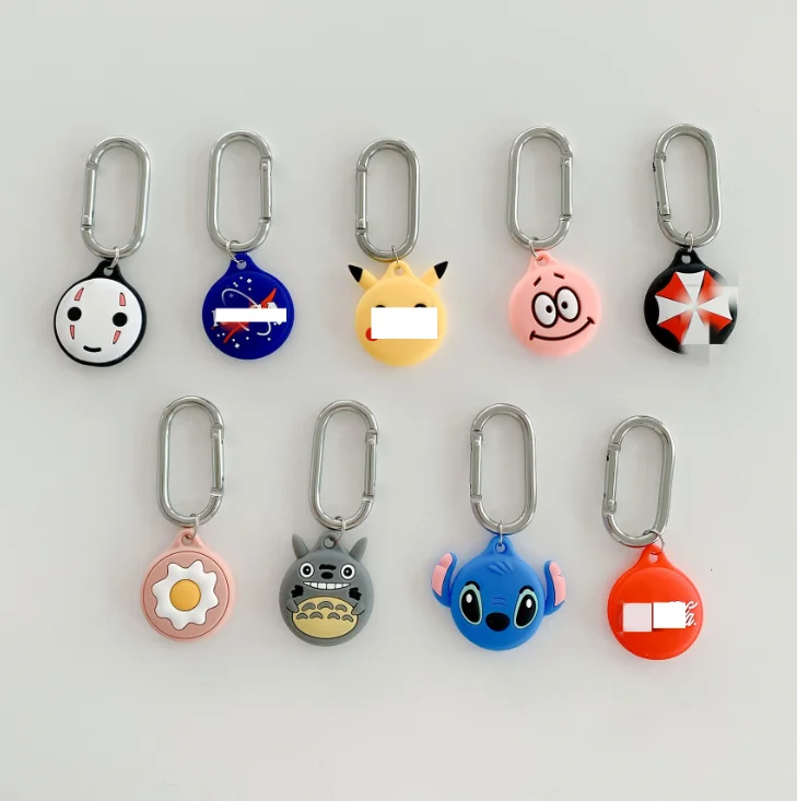 
for AirTag Case Anime Spongebob Patrick Star Stitch Pokemon GPS Located Tracker Cover Finder Keychain 