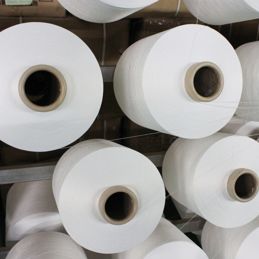 polyester yarn 75D/36F 50/36 75/36 dty fdy 100% polyesterAntibacterial High Tenacity Spandex Polyester DTY Covered Filament Yarn