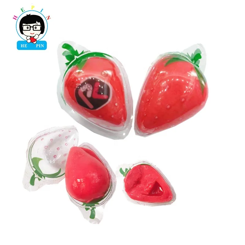High quality  Bulk Gummy Candy Wholesale Custom Private Label Strawberry Shape Gummy Candy