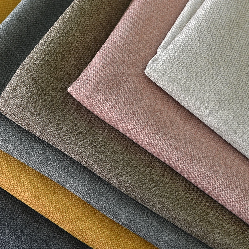 Home Textile  Dimout Cotton Touch 100% Polyester FR textile Curtain Flame Retardant Fabric For Living Room