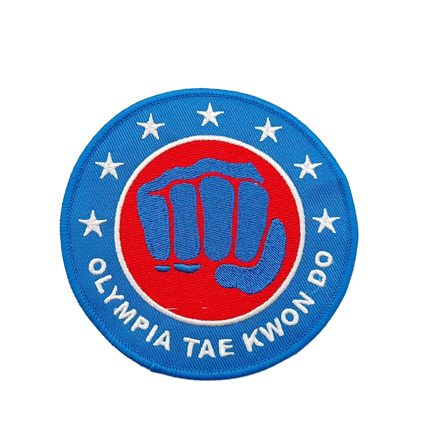 Custom Sew Clothing Brand iron on embroidered patches For Hat and clothing