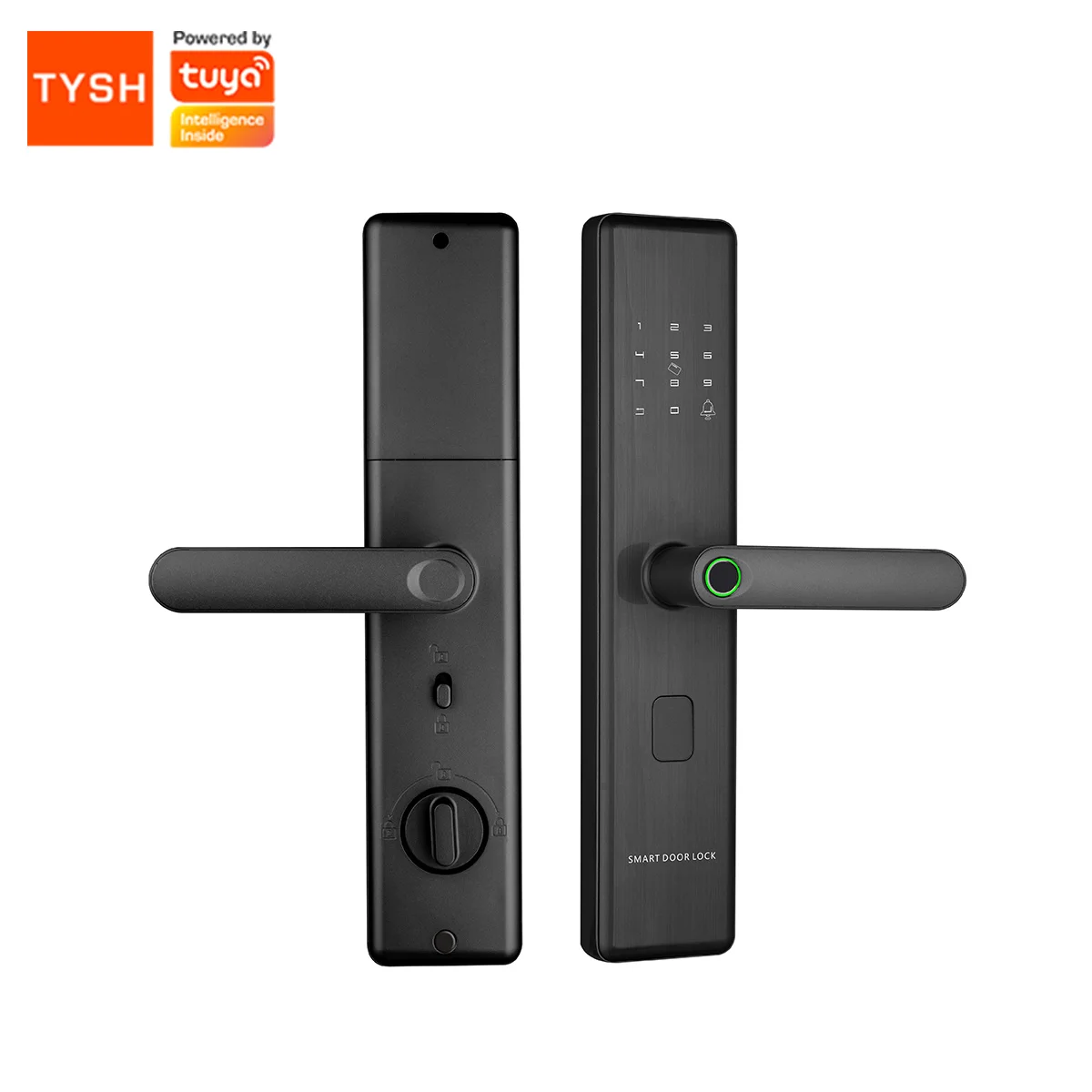 TYSH Fingerprint Smart Door Lock Password IC Card Apartment Room Lock Tuya App Digital Door Lock