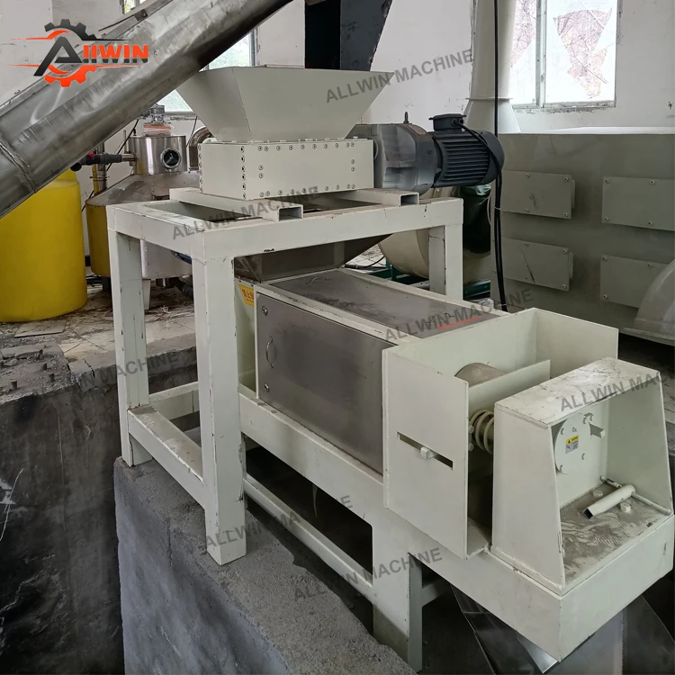 Kitchen Food Waste Screw Press Dehydrator/Fruit and Vegetable dregs dewatering machine