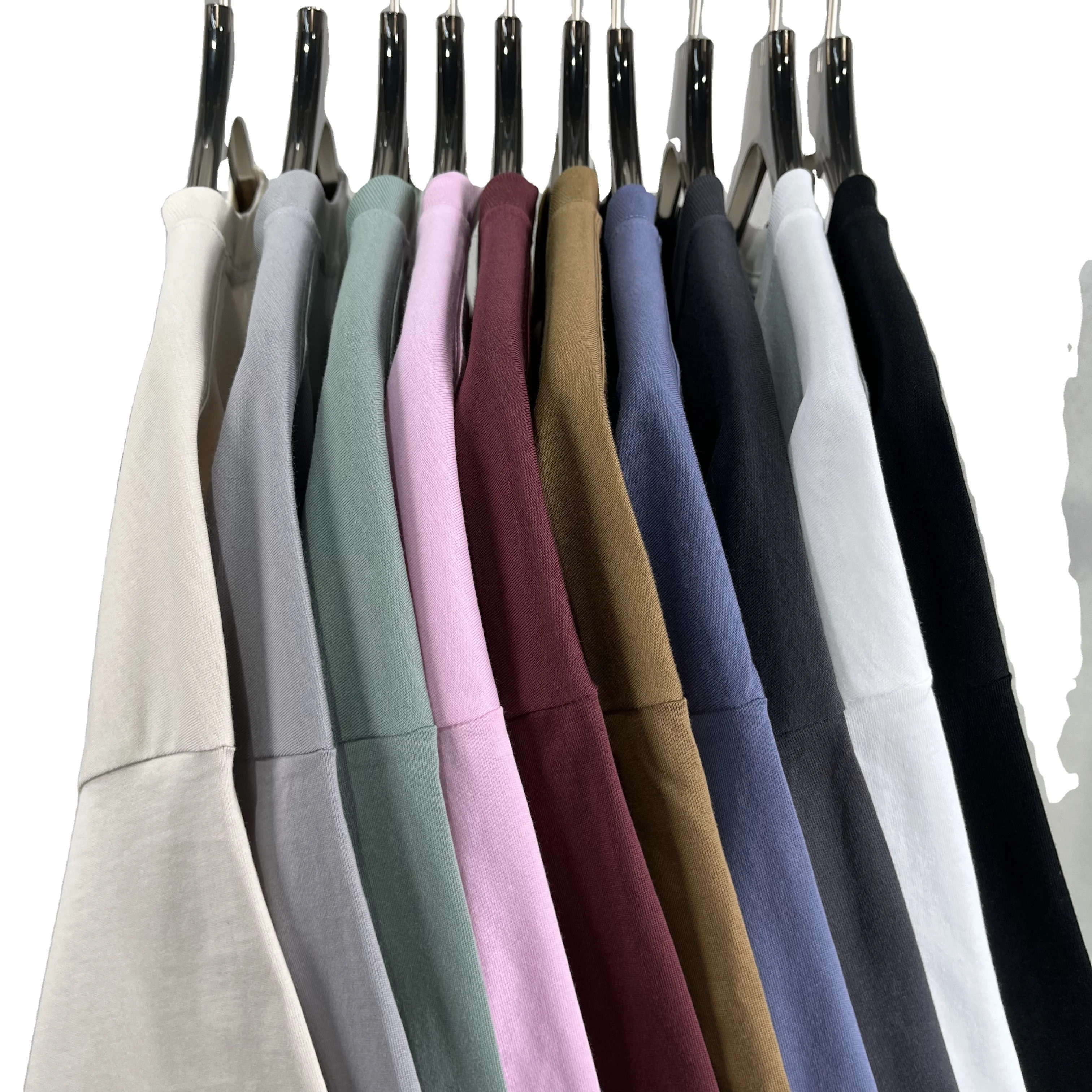 Classic Basic Heavy Weight Men Thick 100% Cotton 230GSM Tshirt Blank Solid Color High Quality Men Oversize Dropped Shoulders Tee